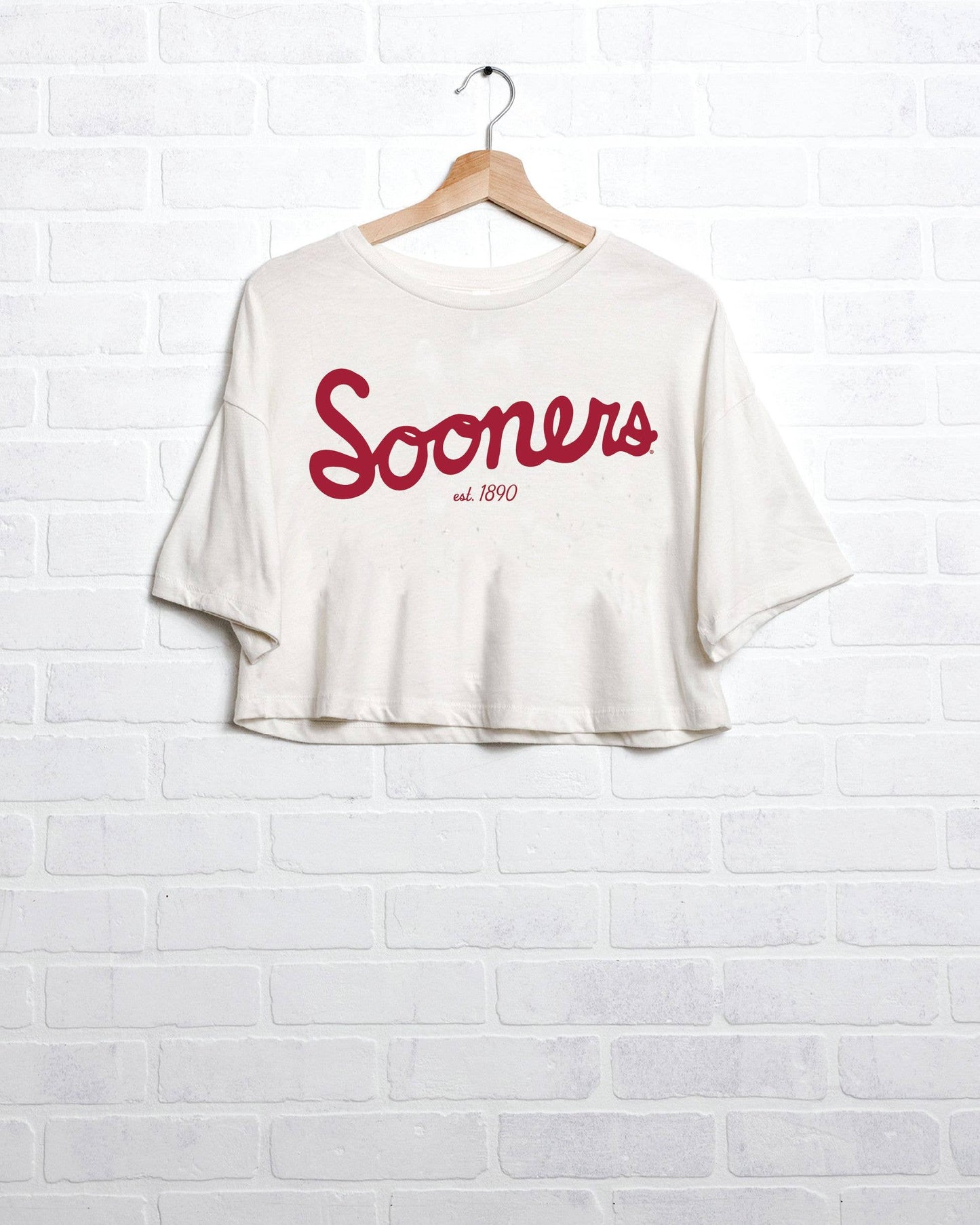 OU Sooners Crop Tee