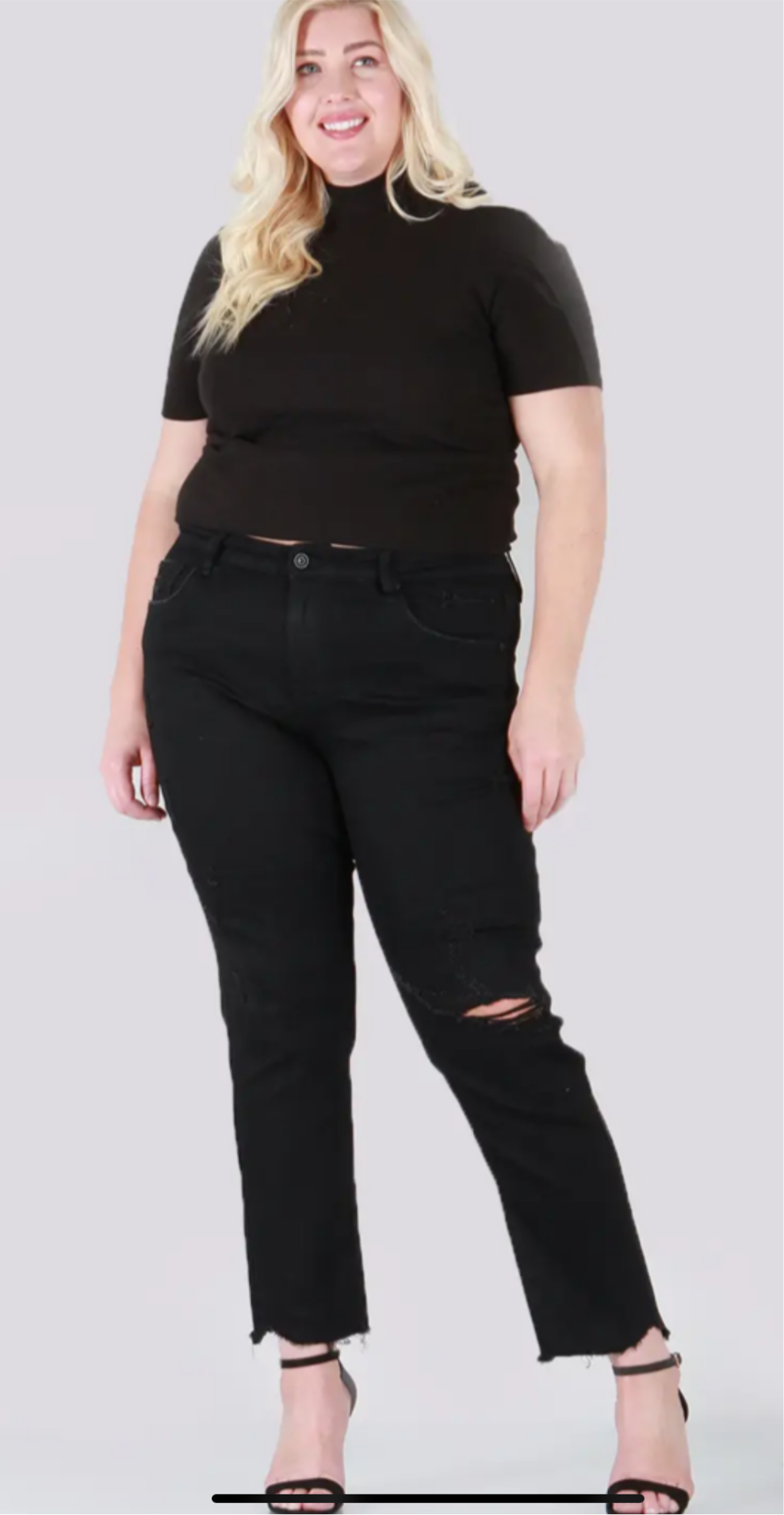 Black PLUS Size Relaxed Skinny