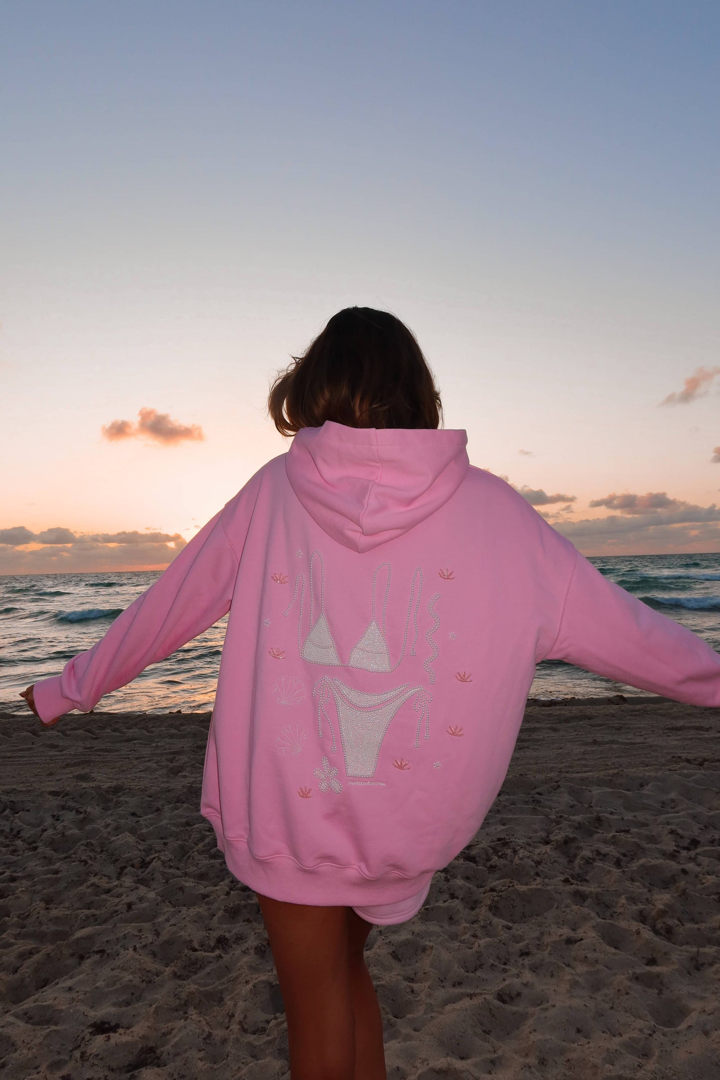 Lottie Pink Bikini Hoodie
