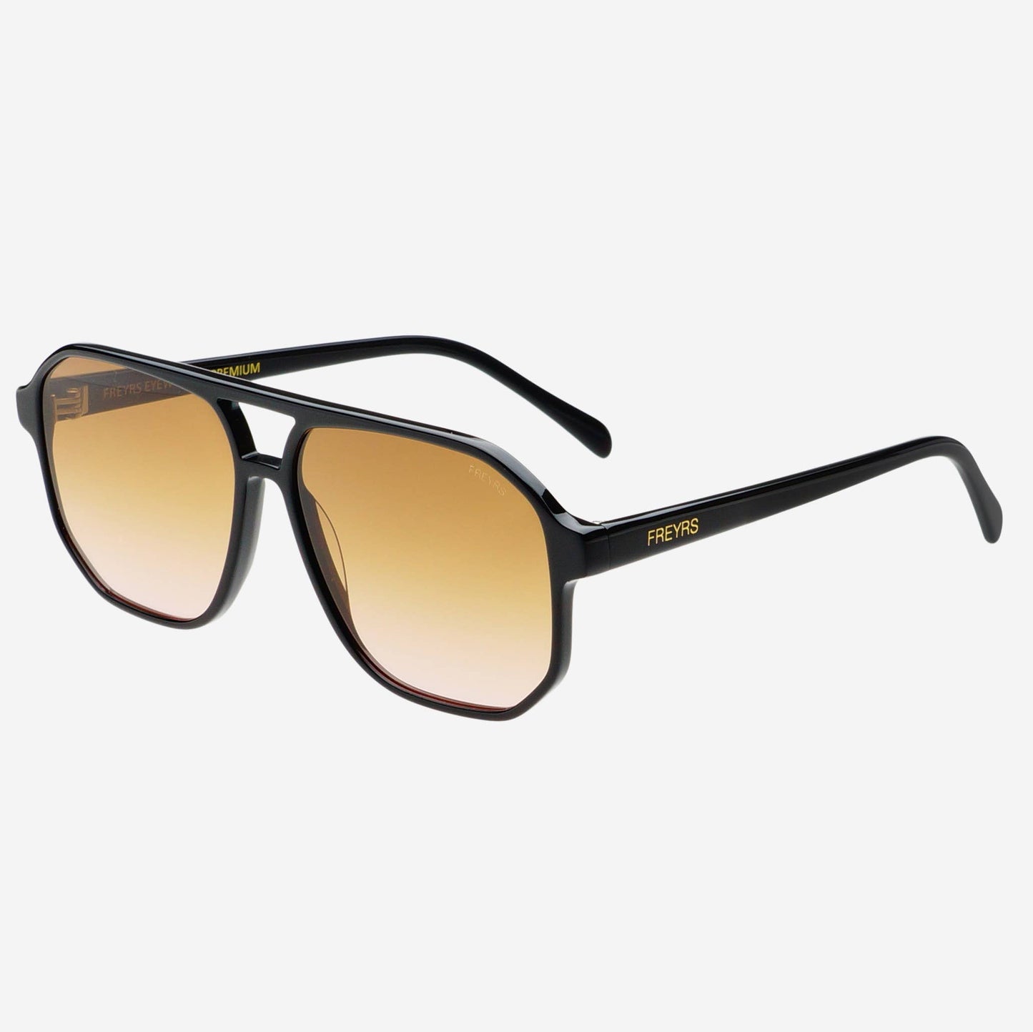 Billie Black Aviator Sunglasses
