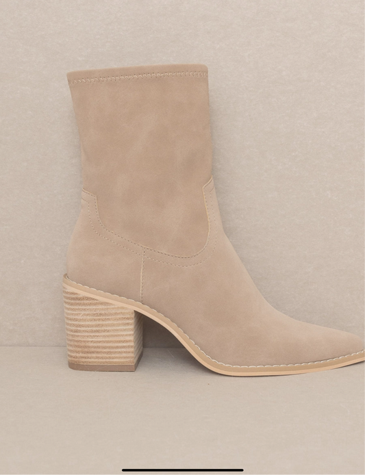 The Vienna Cedar Wood | Sleek Ankle Hugging Bootie