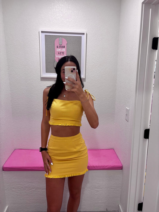 Sunny Day Top and Skirt Set