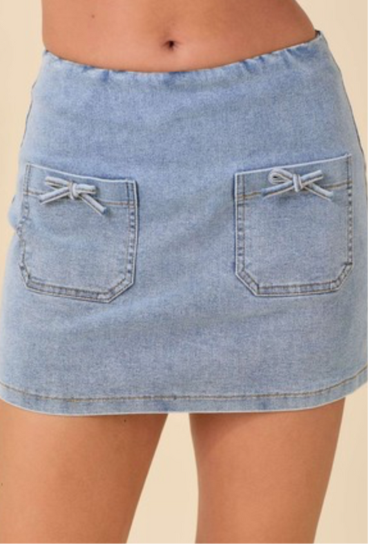 Denim Danny Mini Jean Skort