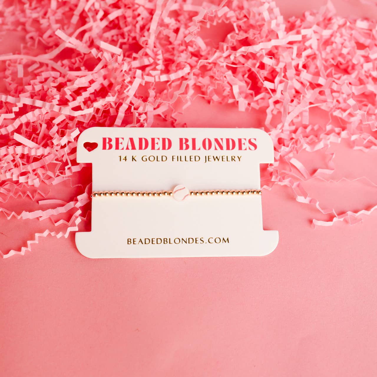 Baseball BB Bead Bracelet