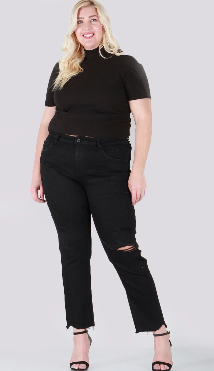 Speacial A Jeans - plus size / black