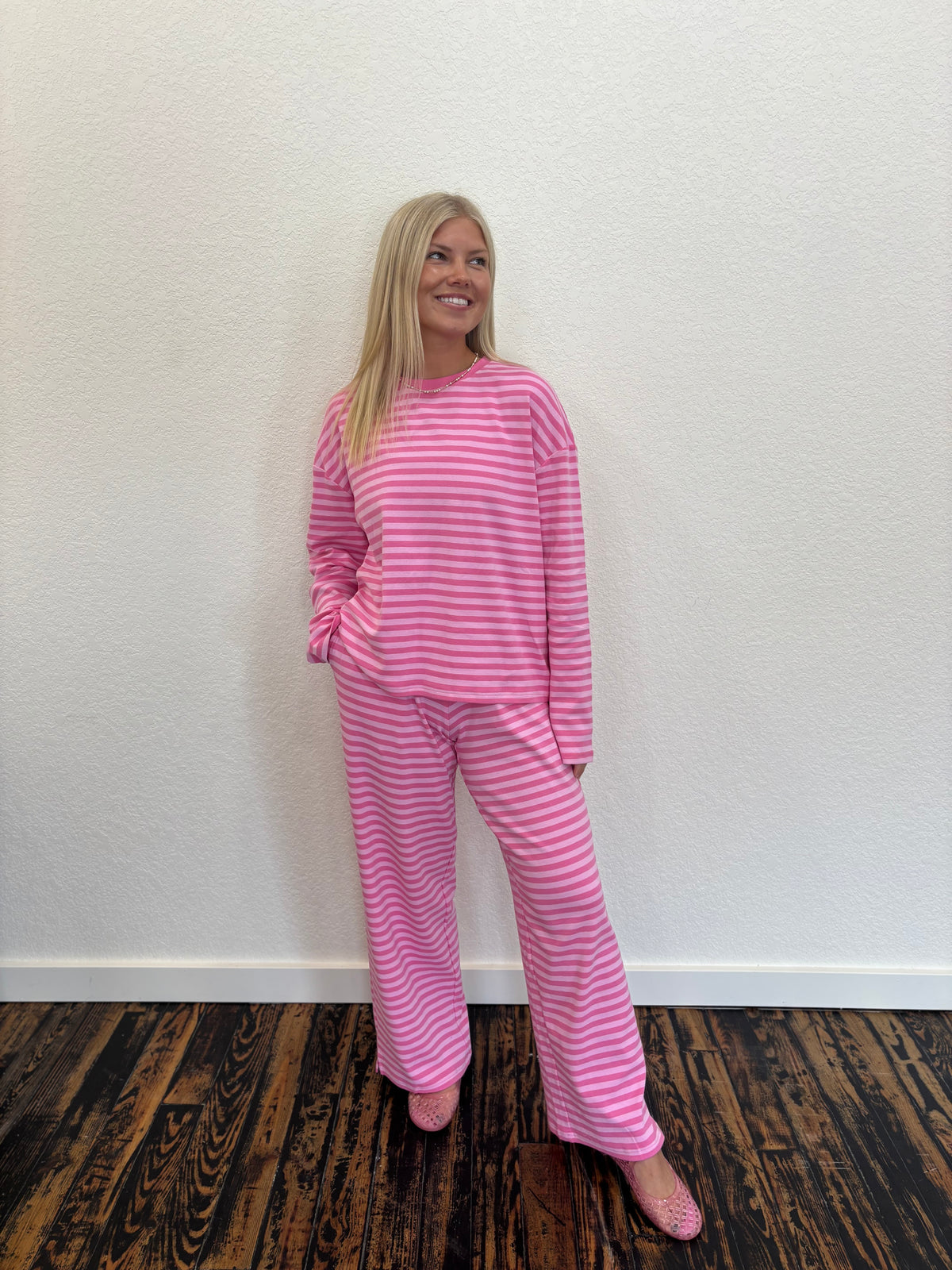 Berry Sweet Striped Pants