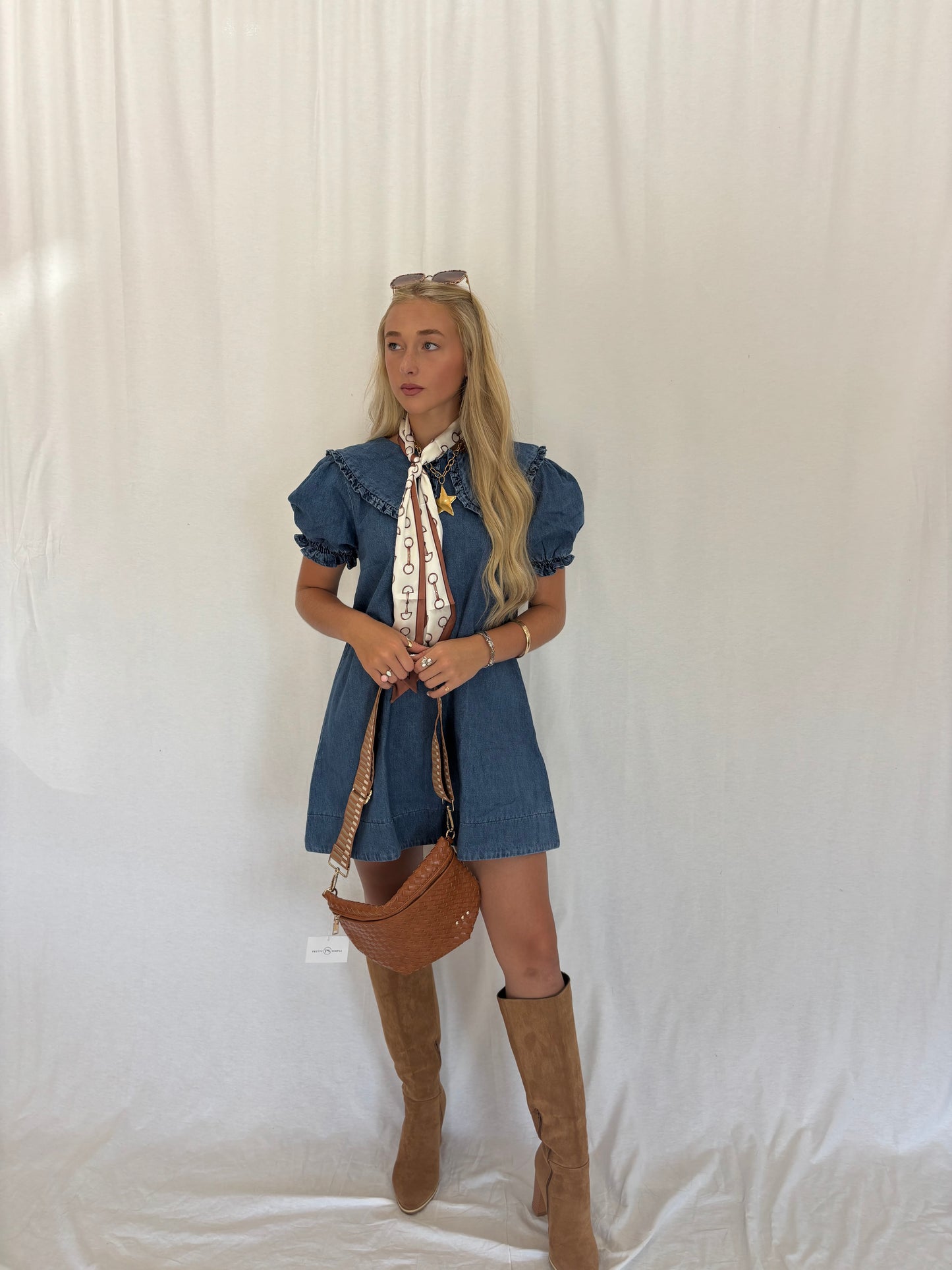 Babydoll Denim Dress