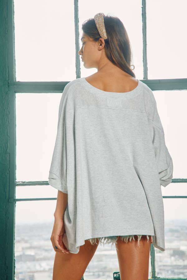 Silver Fox Oversized Top