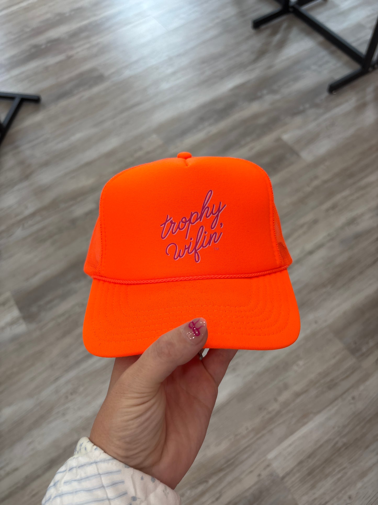 Trophy Wifin orange Hat