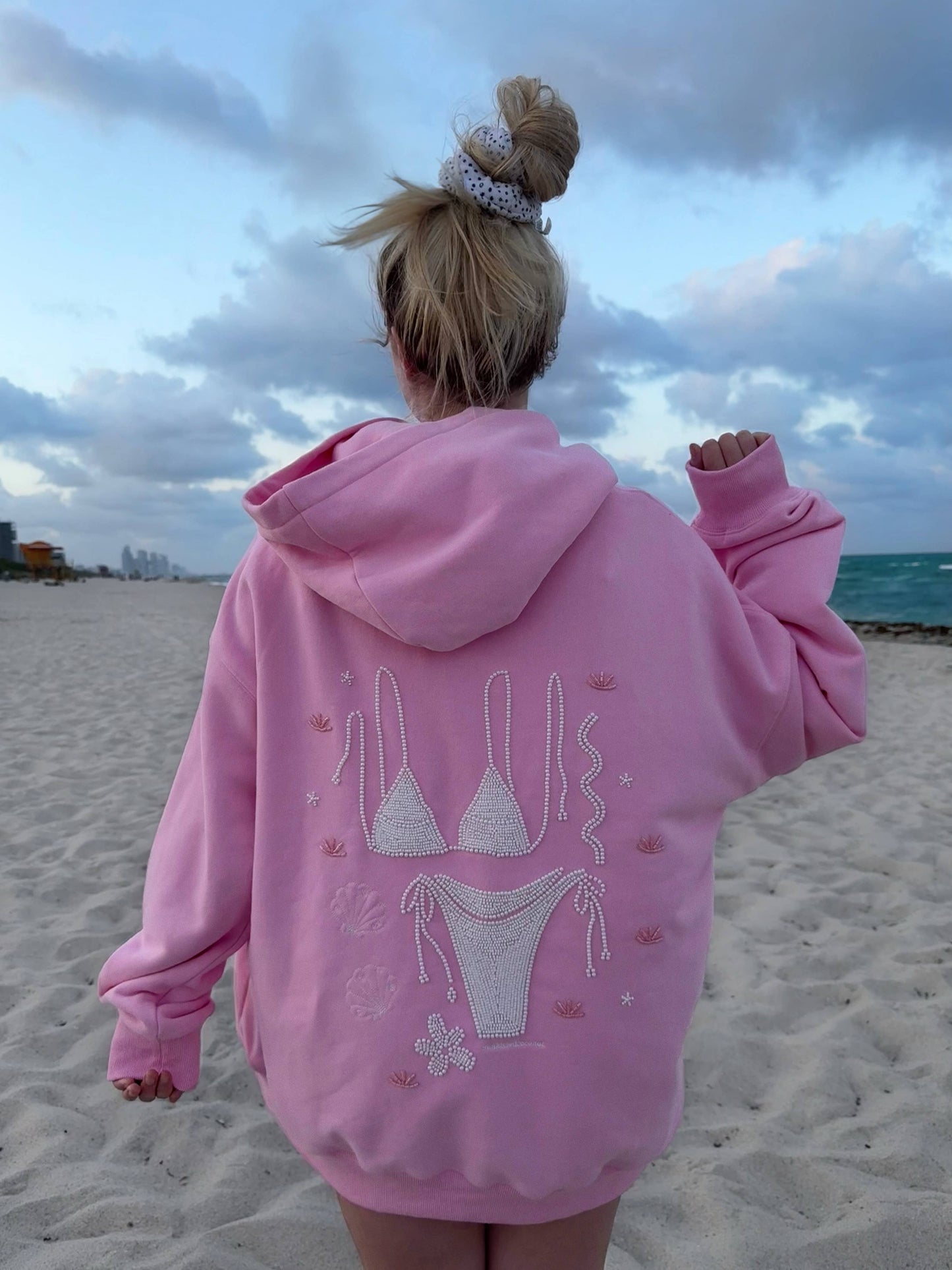 Lottie Pink Bikini Hoodie