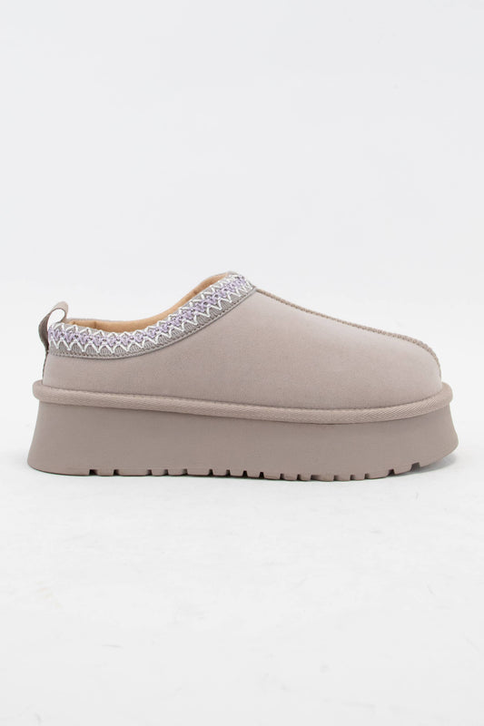 ARTISAN SHORT ANKLE FUR-LINED COZY SLIPPER