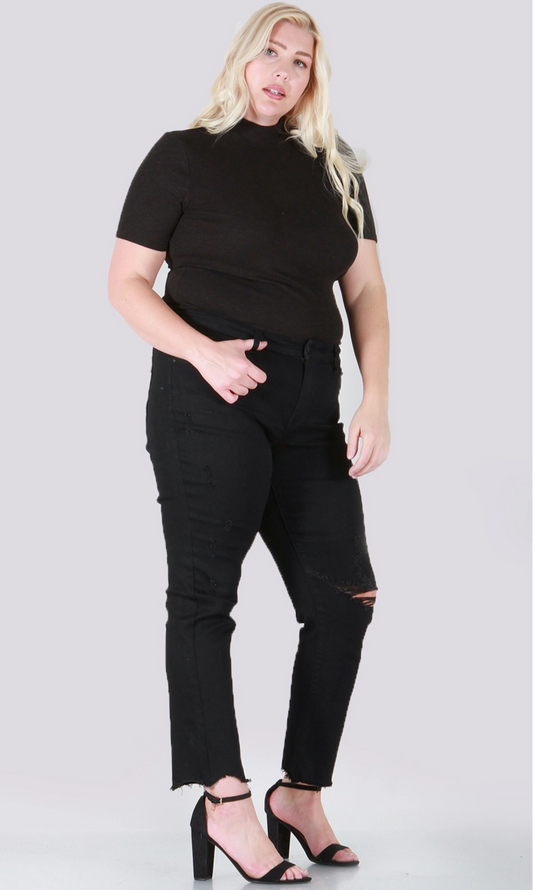 Speacial A Jeans - plus size / black