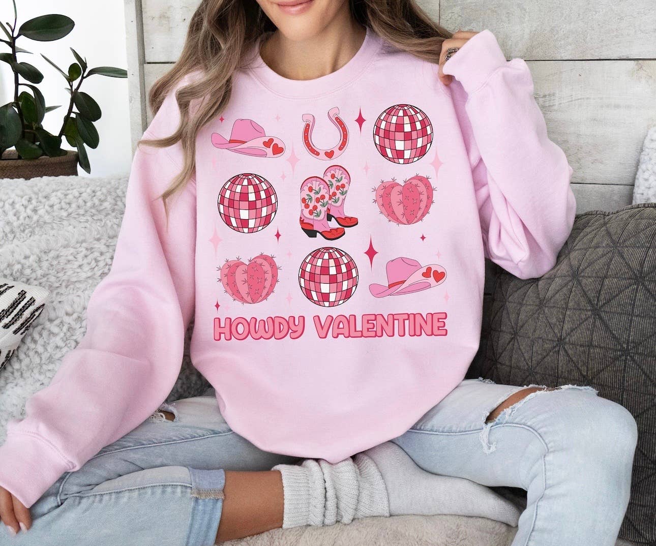 Howdy Valentine’s Day pullover