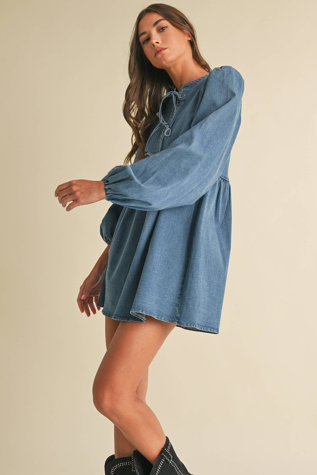 Bella Blue Denim Mini Dress