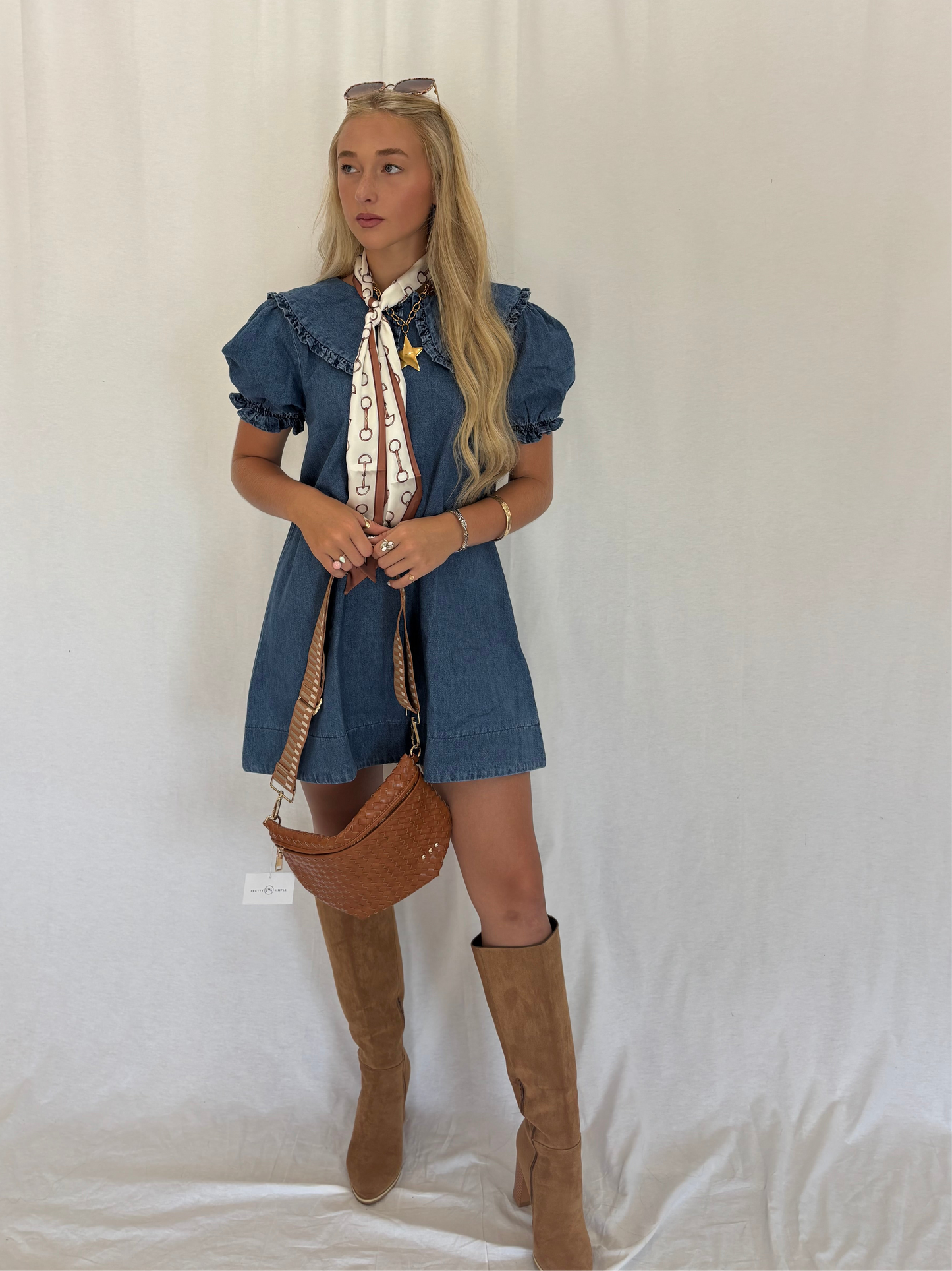Babydoll Denim Dress