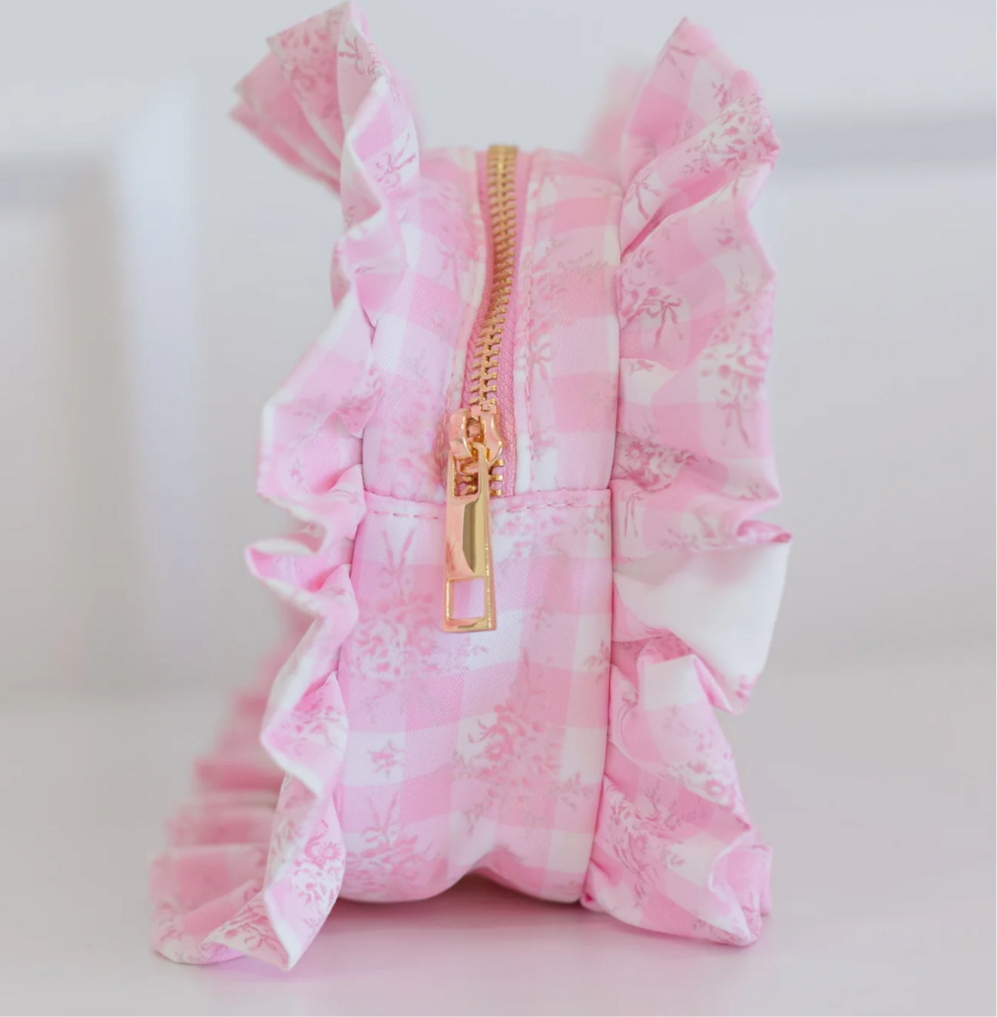 Hollis Ruffled Nylon Medium Pouch