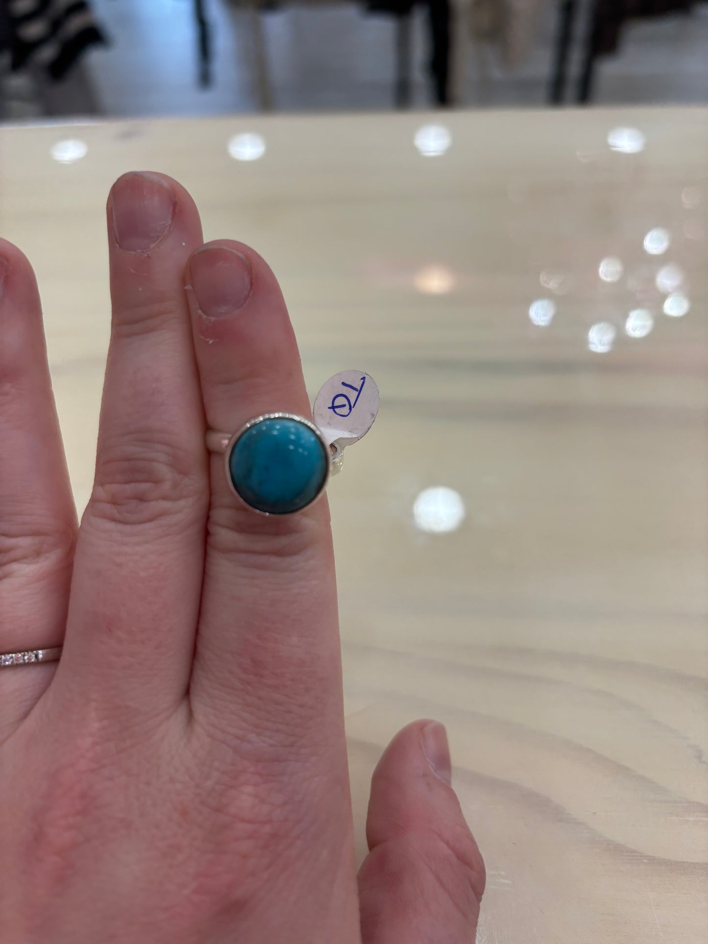 Round Turquoise Ring