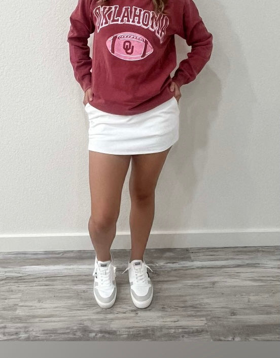 Game Day Skort - White