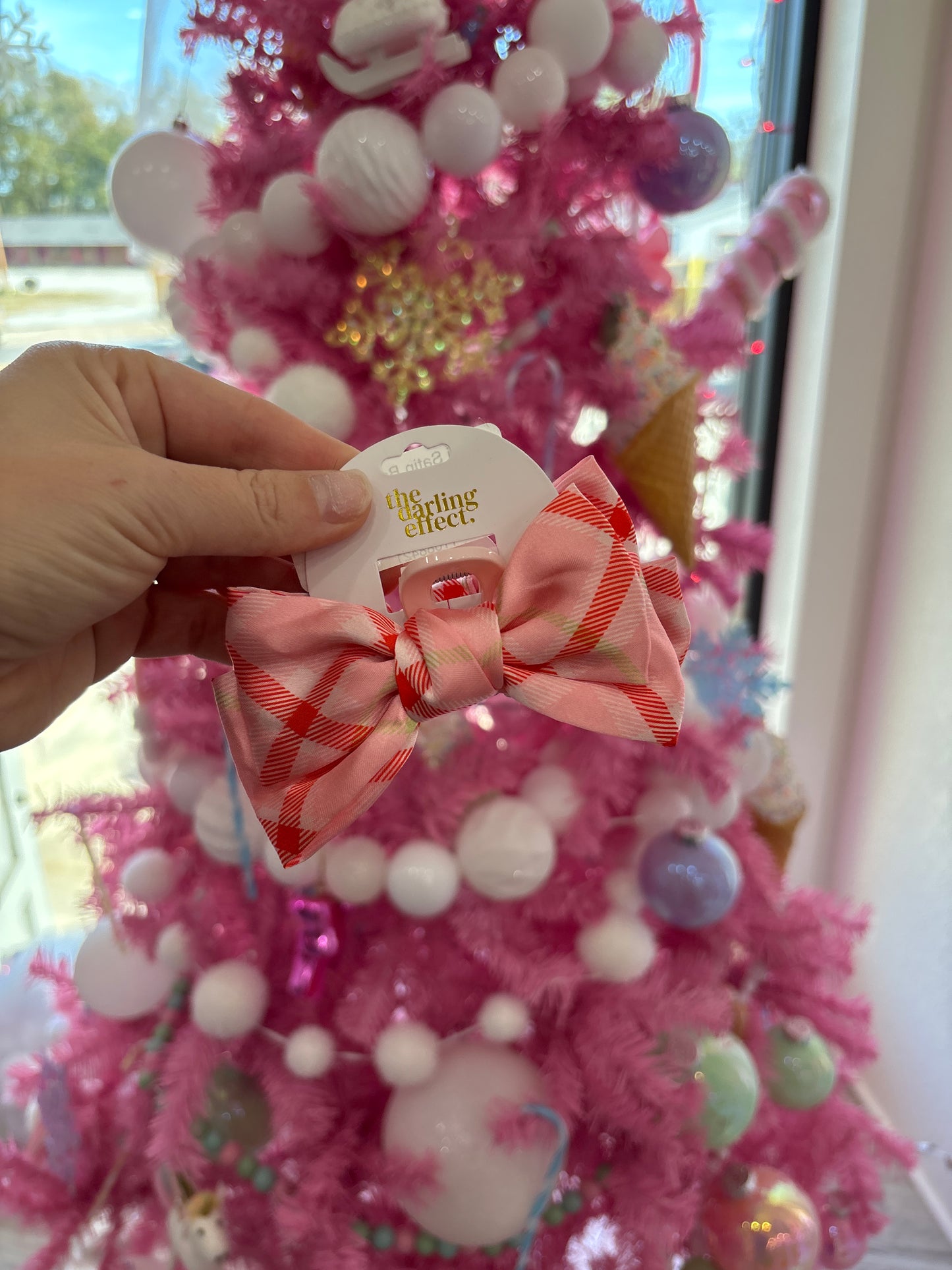 Mini Satin Bow Clips