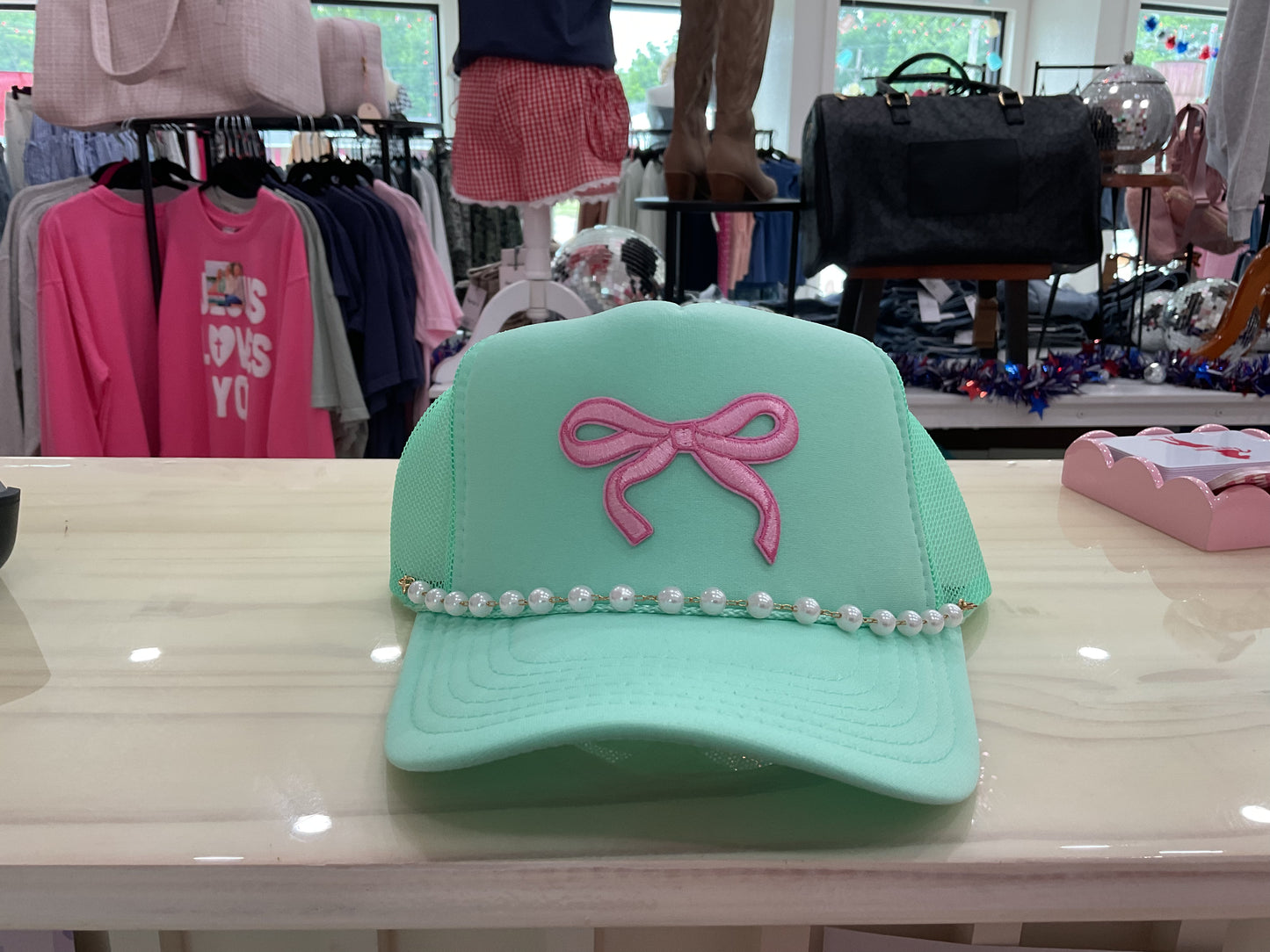 Mint to be Bow Trucker Hat