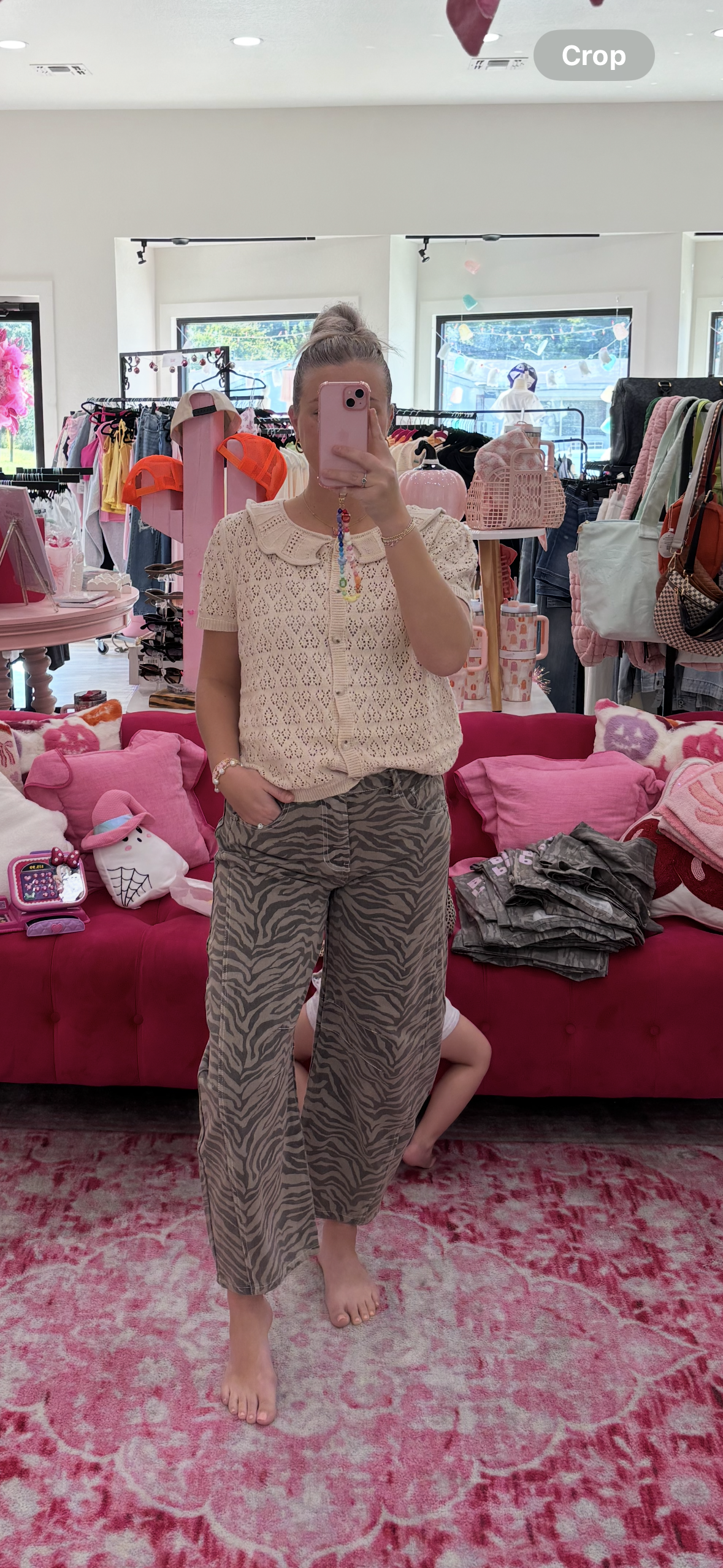Dingy Zebra Barrel Jeans