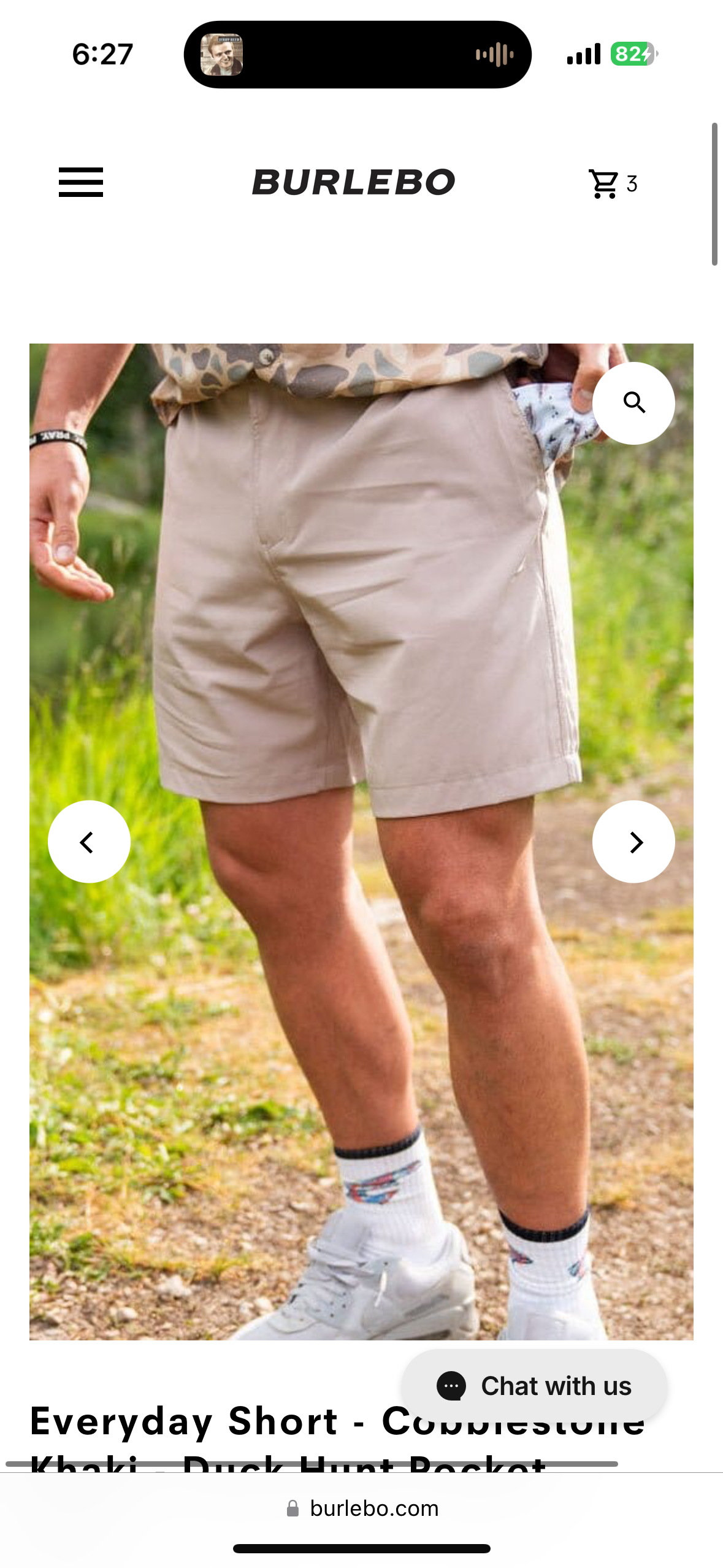 Everyday Short - Cobblestone Khaki - Duck Hunt Pocket