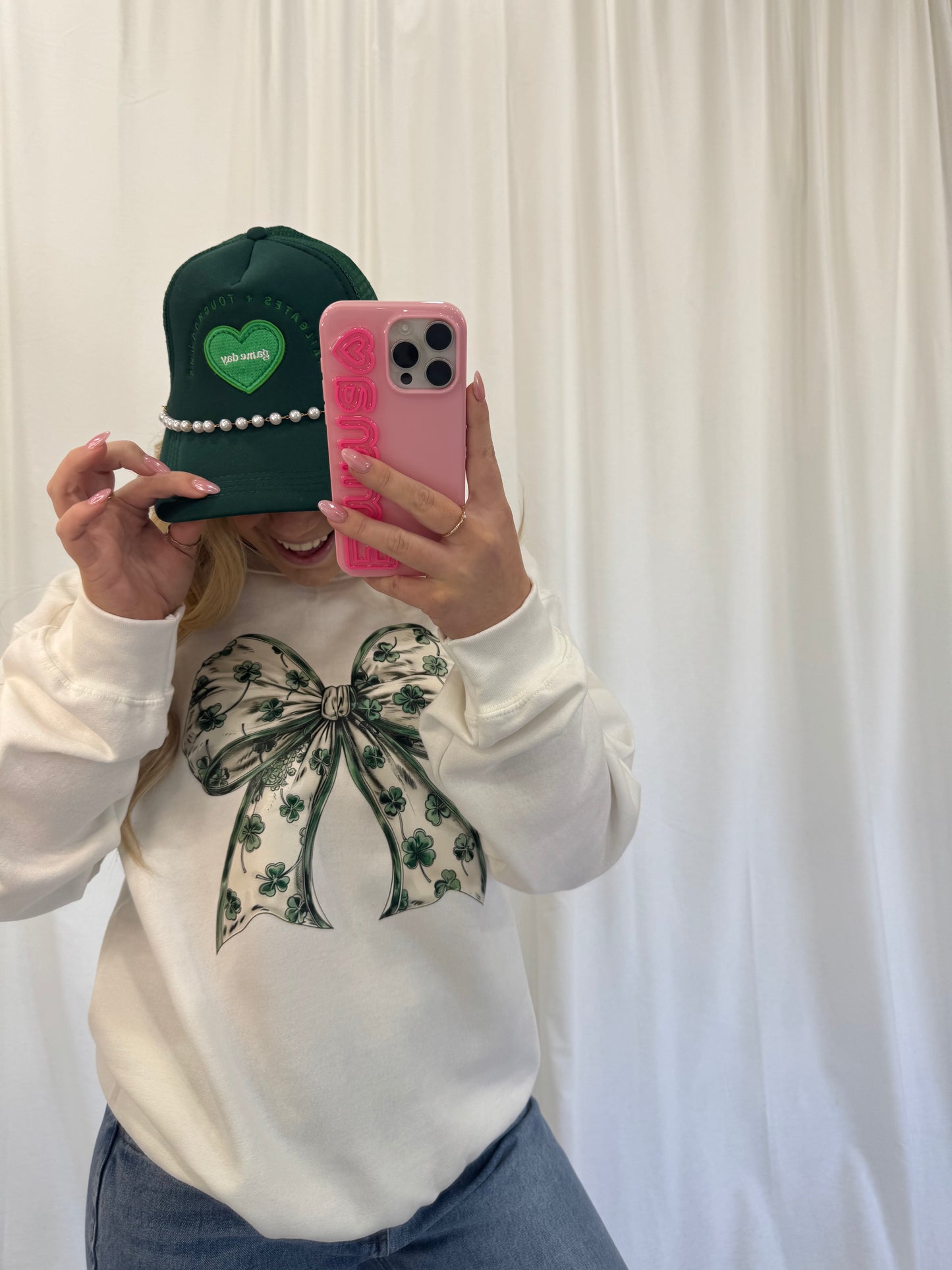 St.Patty’s day coquette bow