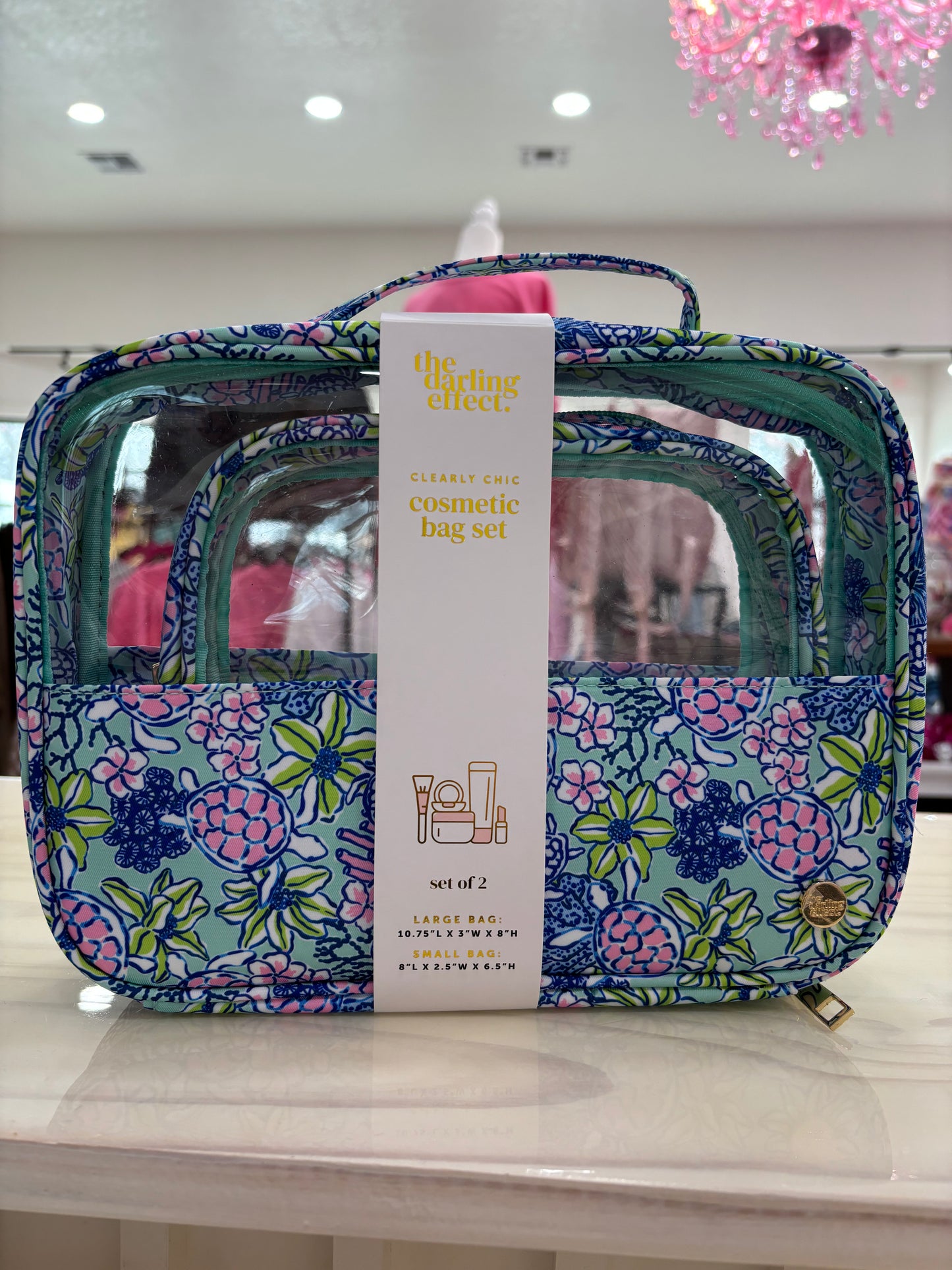 Clear Chic Cosmic Bag