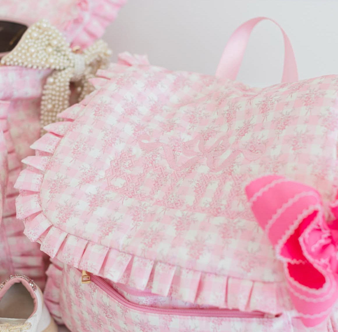 Hollis Ruffle Diaper bag