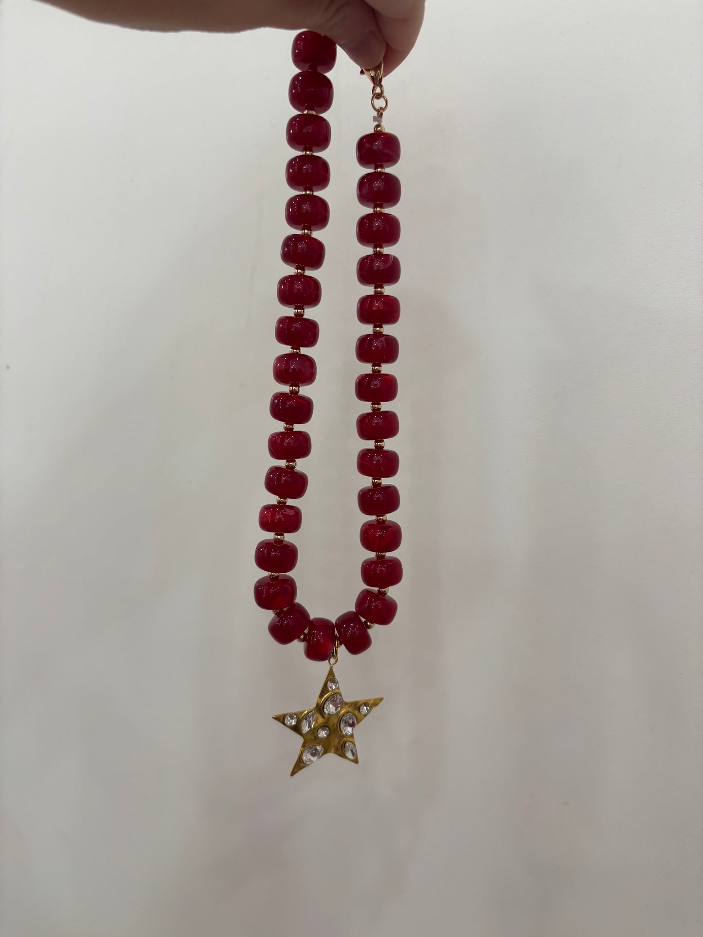 Ruby Stardust Necklace
