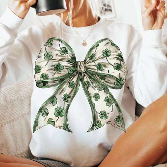 St.Patty’s day coquette bow