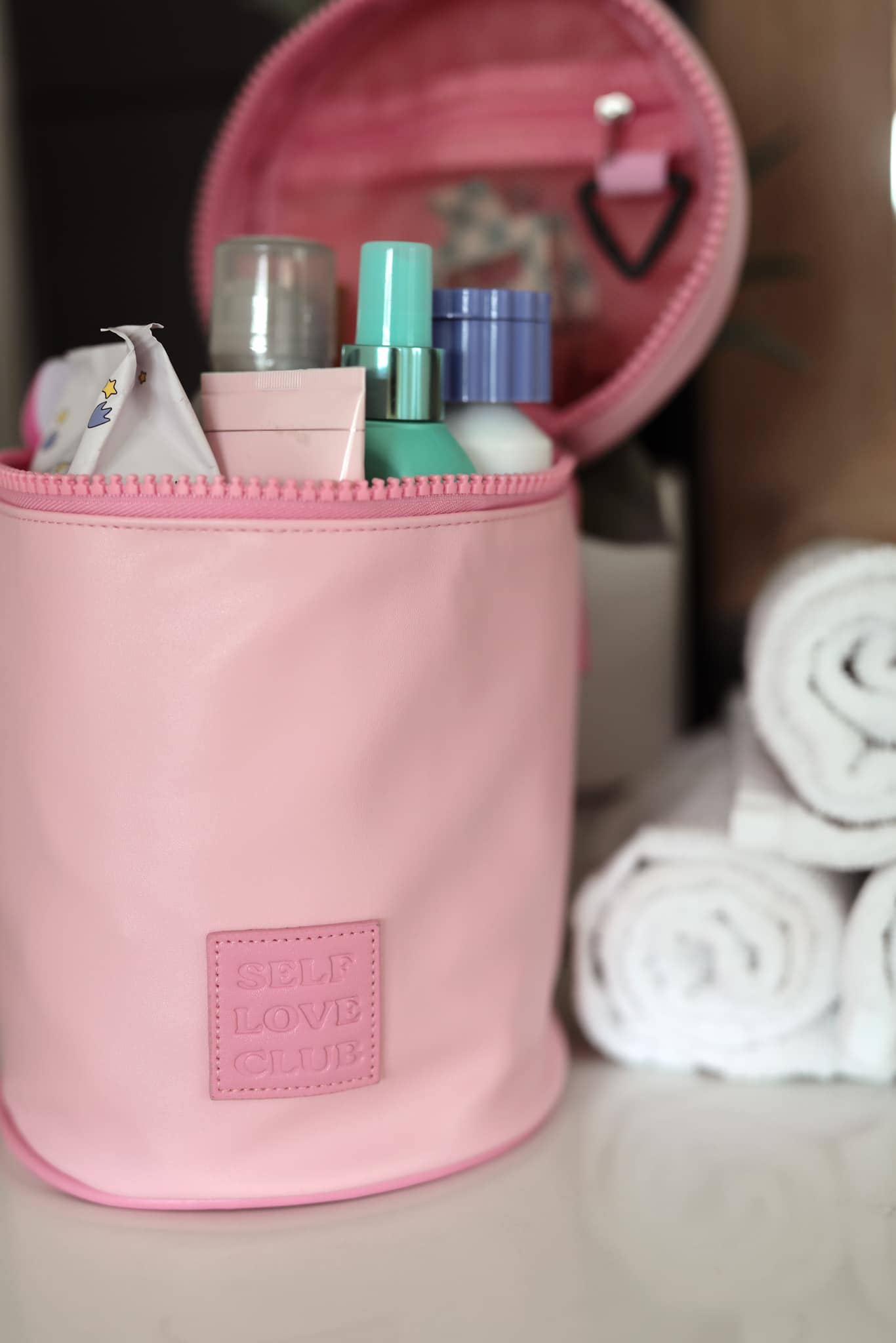 Self Love Club Cosmetic Bag (Pink)