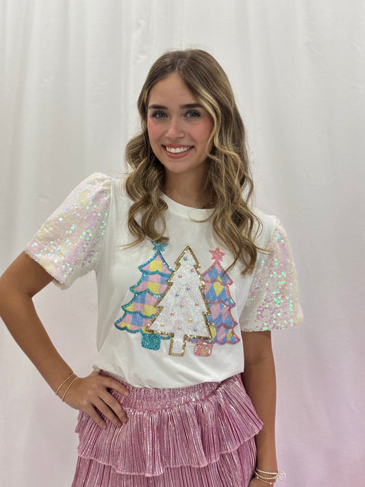 Festive Forest White Top