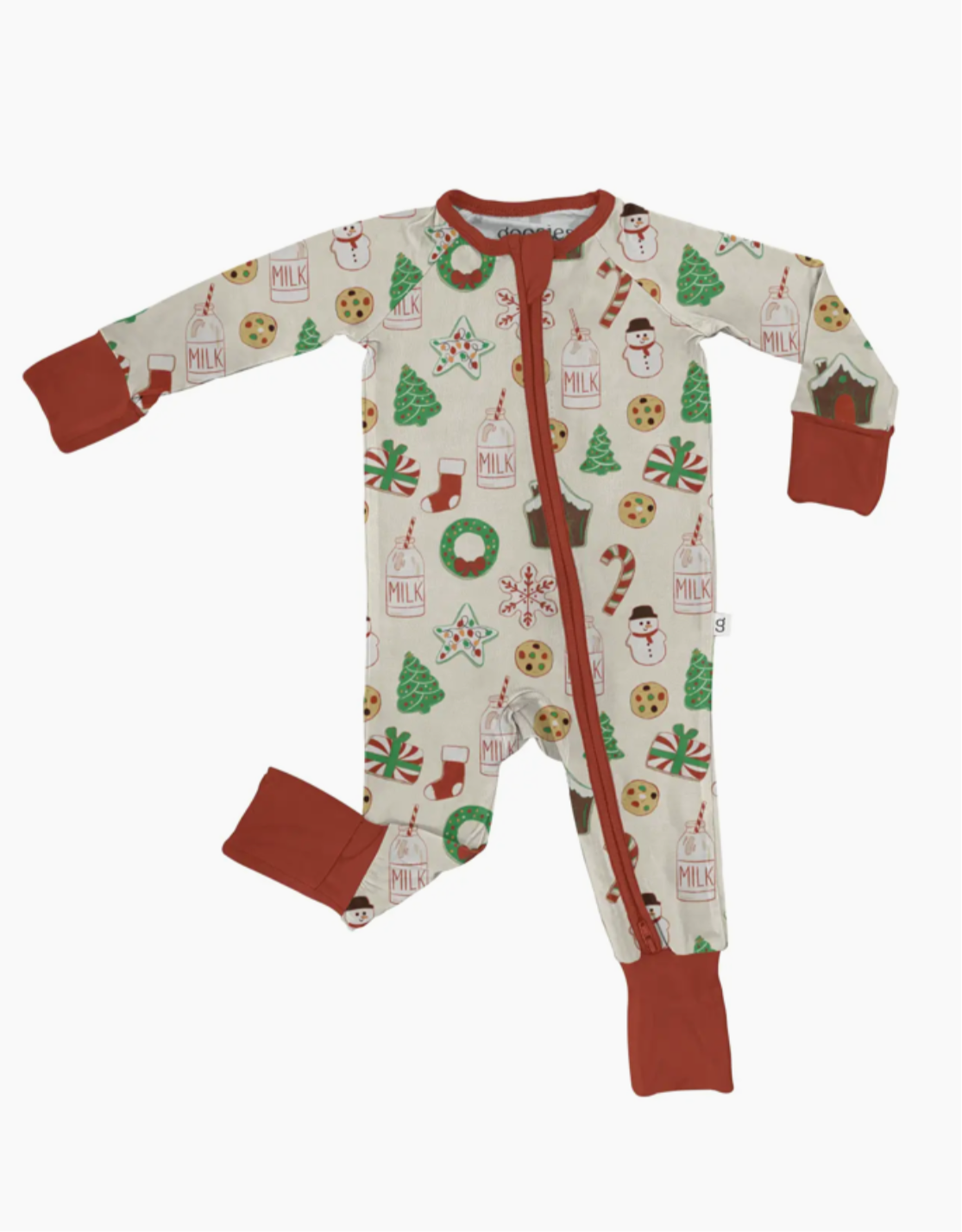 Christmas Cookies Long Sleeve Zip Pj