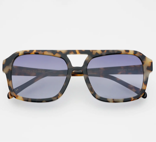 Havana Acetate Aviator Sunglasses