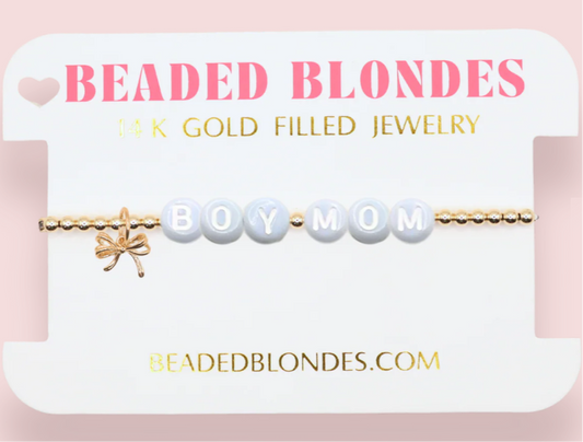 Boy Mom Charm Bracelet