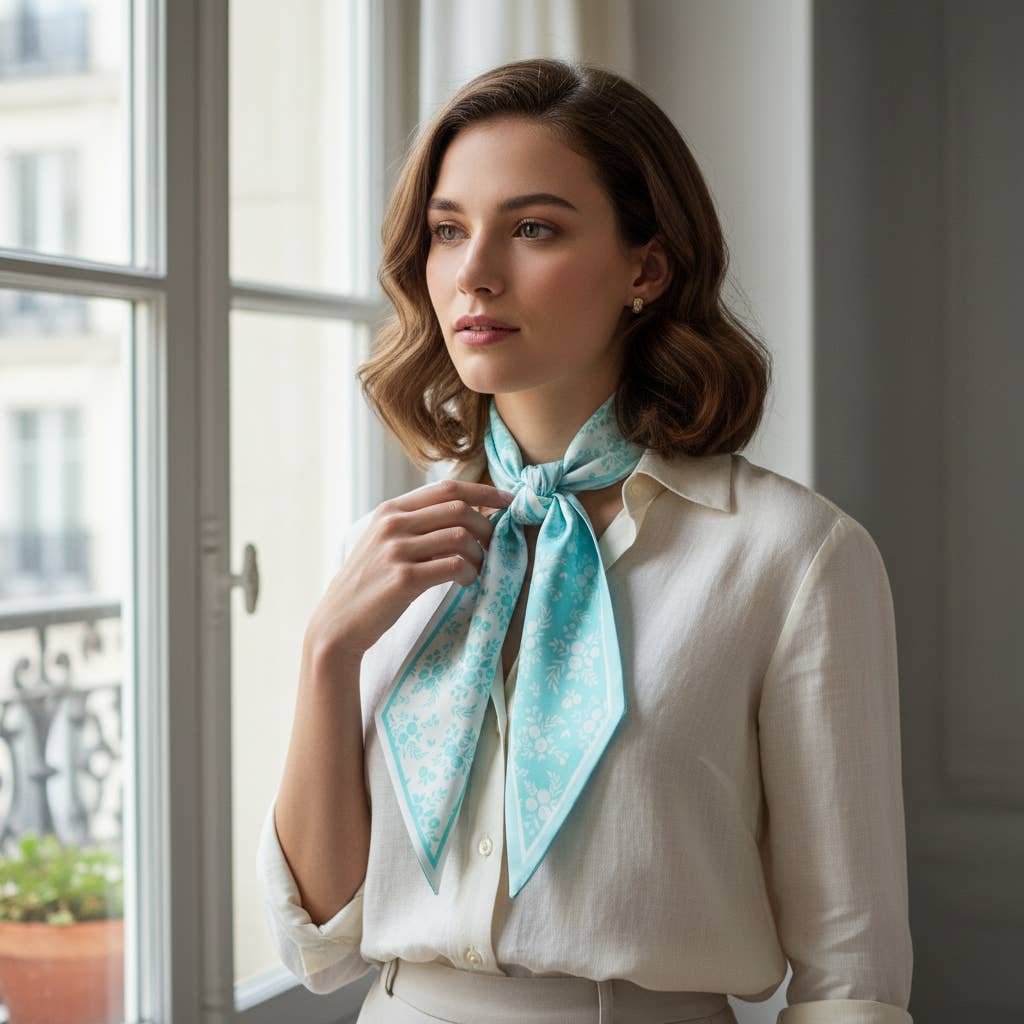 Twirl & Tie Scarf Accessory–Something Blue