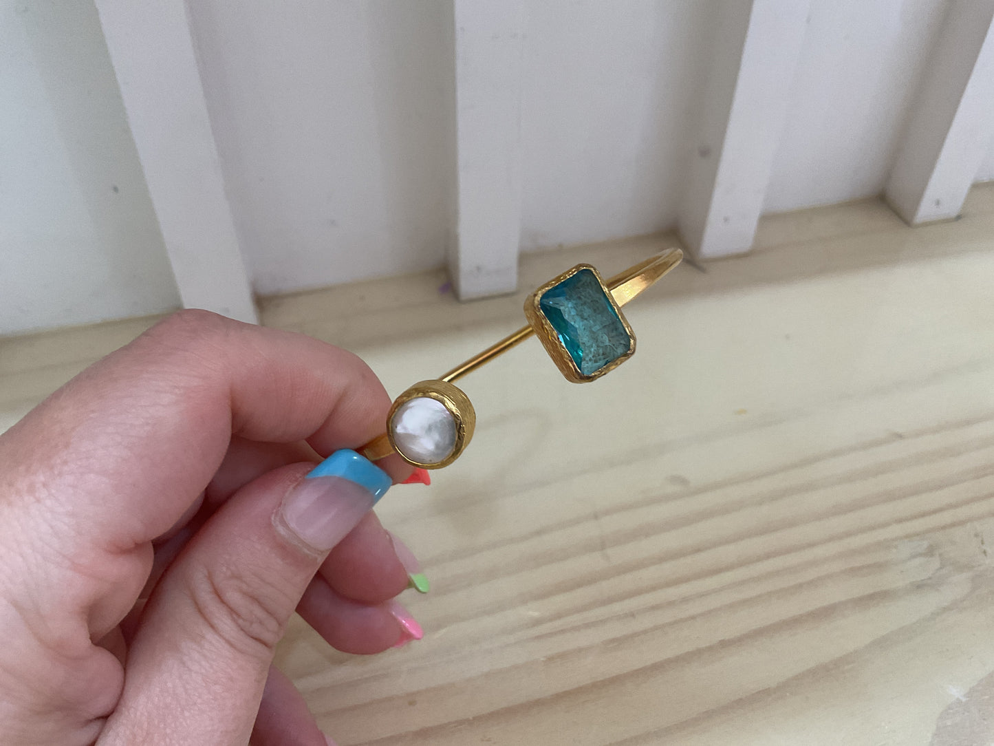 Ocean Mist Open Ring