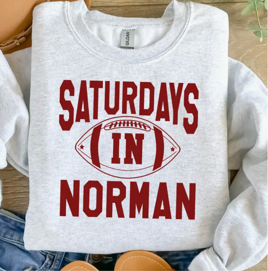 Saturdays in Norman Crewneck Sweatshirt