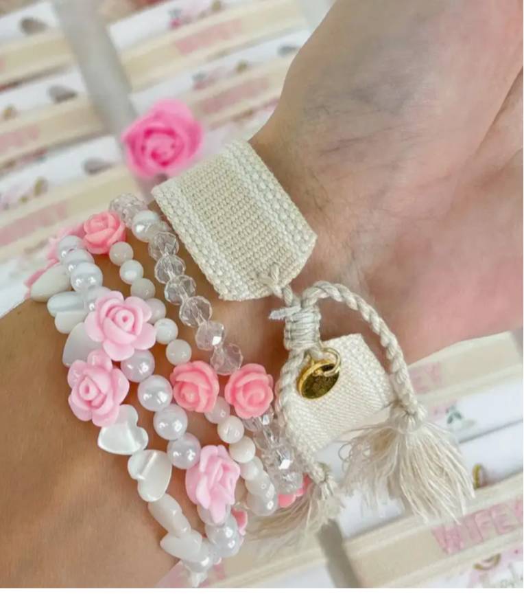 Bride Embroidered Tassel Bracelet