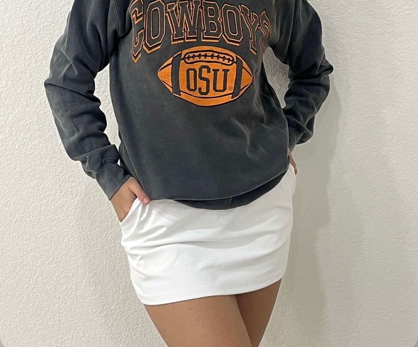 Osu Cowboys Wonka Football Pepper Comfort Colors Sweatshirt