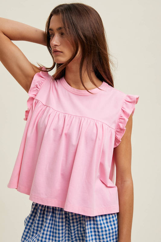 Riley Ruffle Sleeve Top