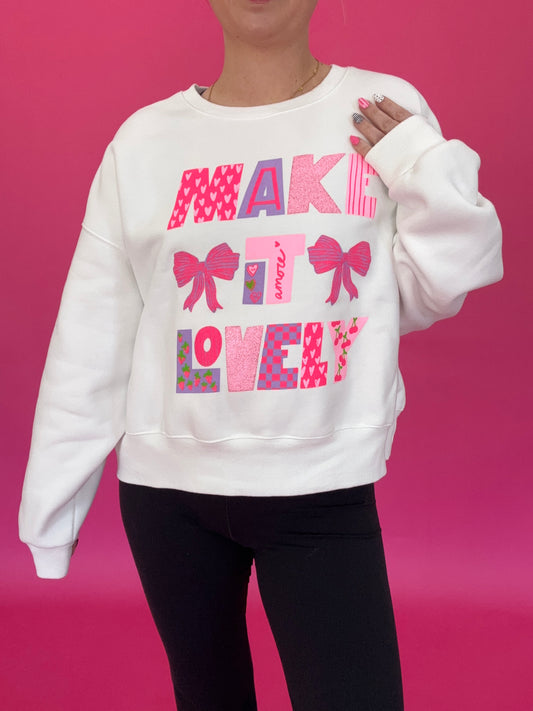 Make it Lovely Crop Sweatshirt