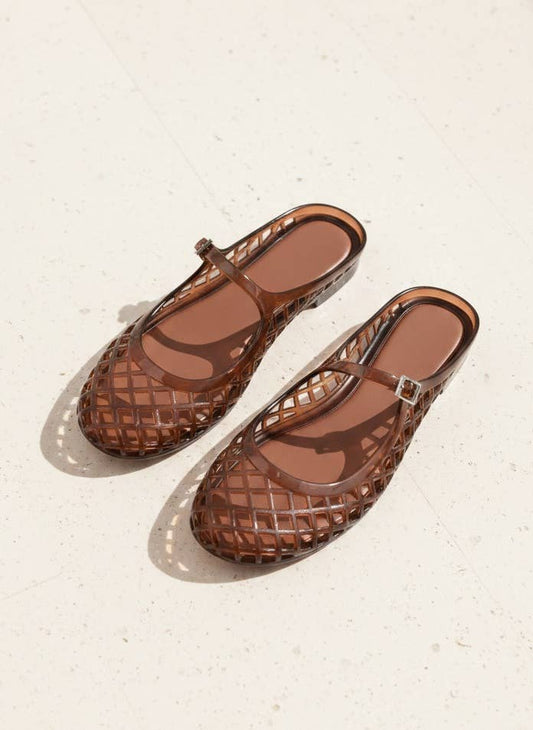 Teddy bear brown Jelly Shoes