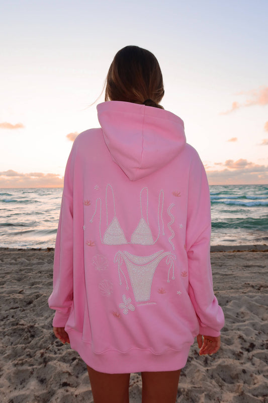 Lottie Pink Bikini Hoodie