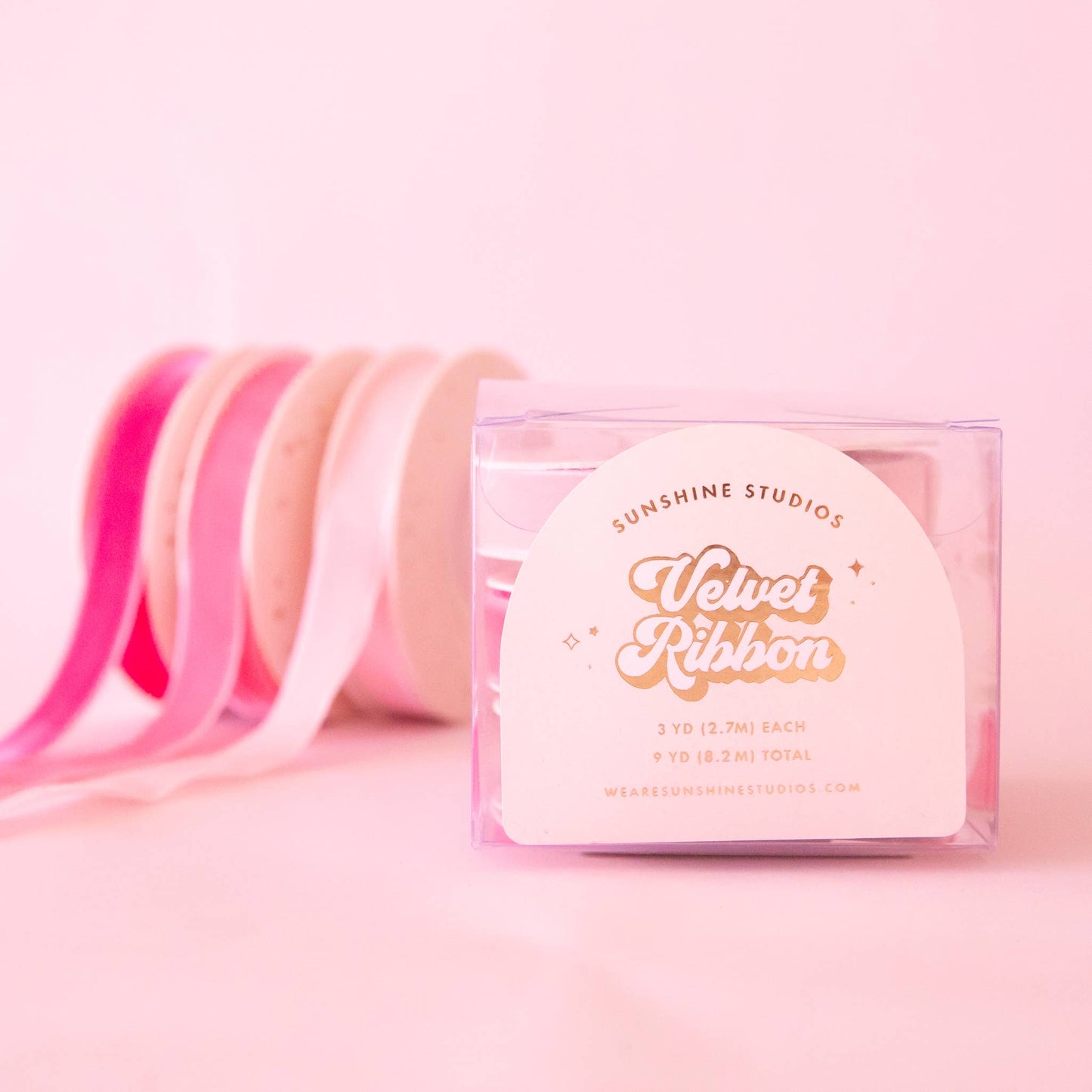Holiday Velvet Ribbon Pack | Pink