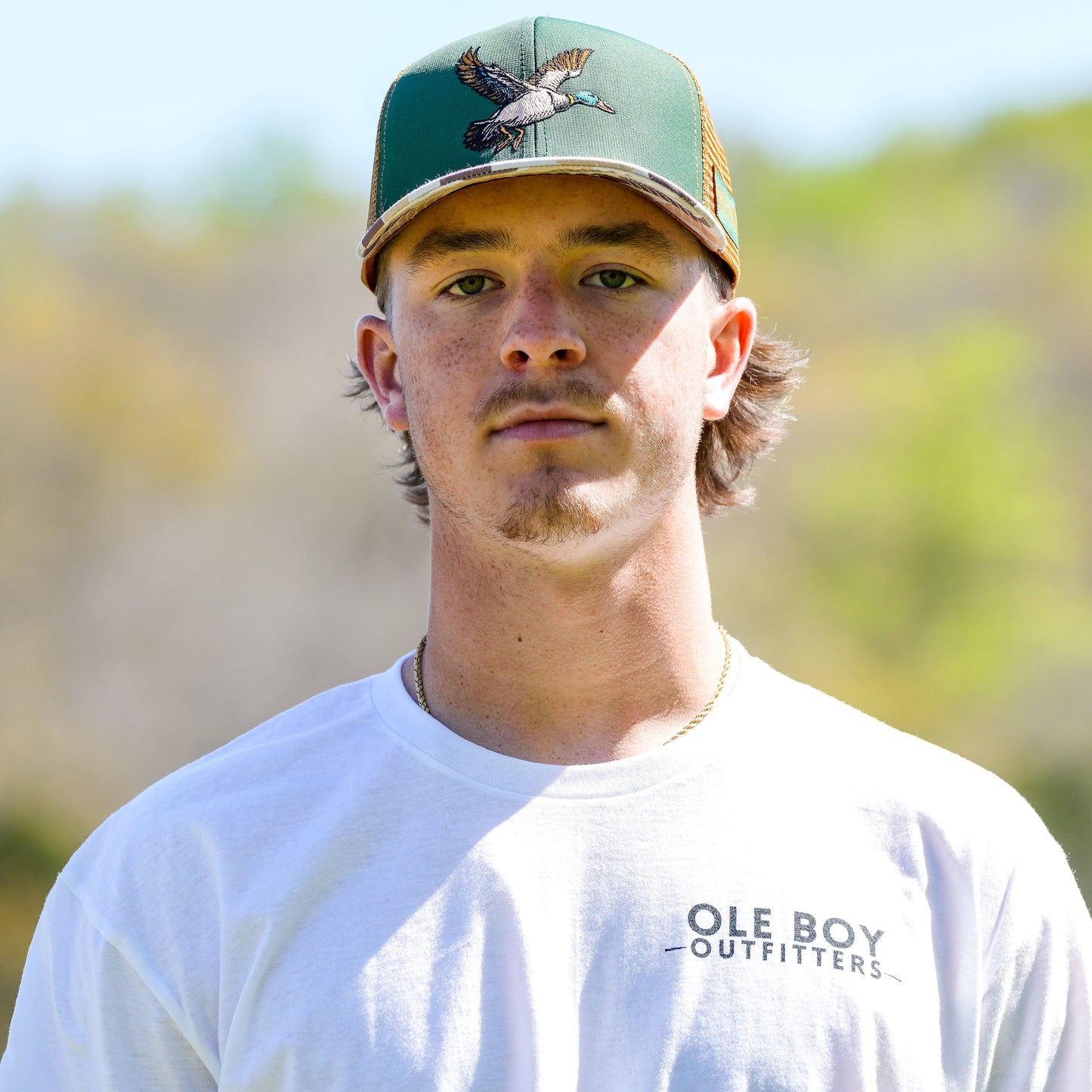 OLE BOY Flying Mallard Camo Trucker Hat