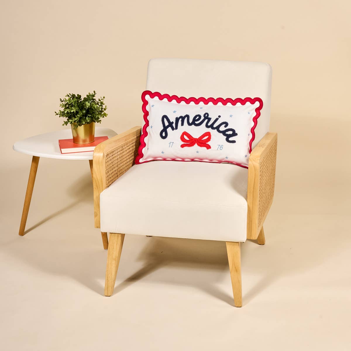 Rectangle Throw Pillow–America