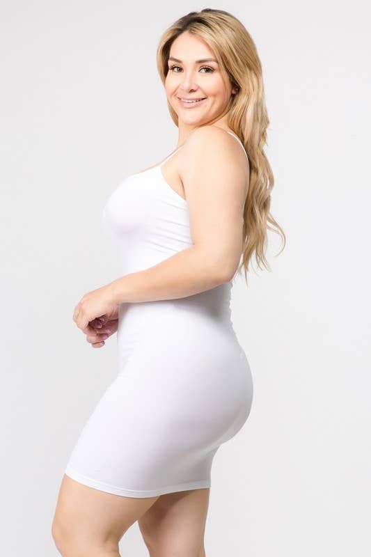 Solid Seamless Long Cami Top/Dress