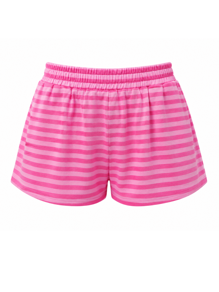 Berry Sweet Striped Shorts
